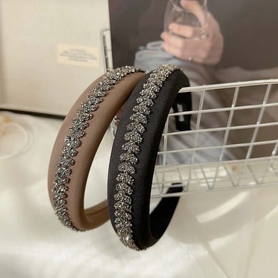 1 Piece Luxurious Elegant Solid Color  Women's Hair Bands h5 Picture2