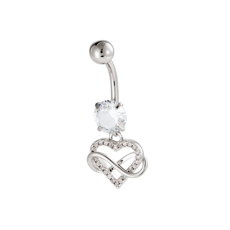1 Adet Kelebek Bakır Zirkonyum Göbek Piercing 