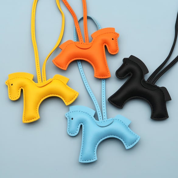 1 Piece Cute Horse PU Bag Charm 2