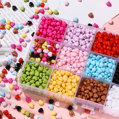 1 Bag of DIY Heart Acrylic Jewelry Beads h5 Picture3