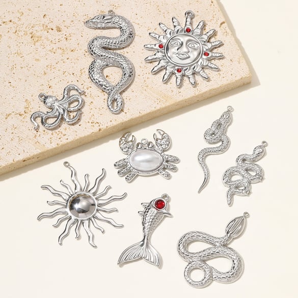 1 Piece Simple Animal Stainless Steel Women's Pendants