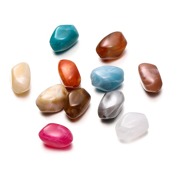 1 Bag of DIY Gradient Color Acrylic Jewelry Beads 2