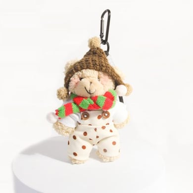 1 pieza de adornos para bolsos de mujer de fibra de poliéster con diseño de oso clásico h5 Imagen4