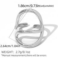 silver color/One size/Ring style 2 Immagine2