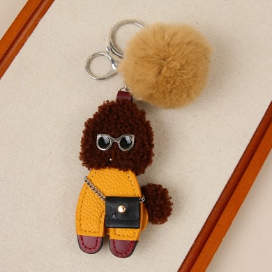 1 pezzo di ciondoli per borsa da donna in PU con simpatici cartoni animati, serie semplice h5 