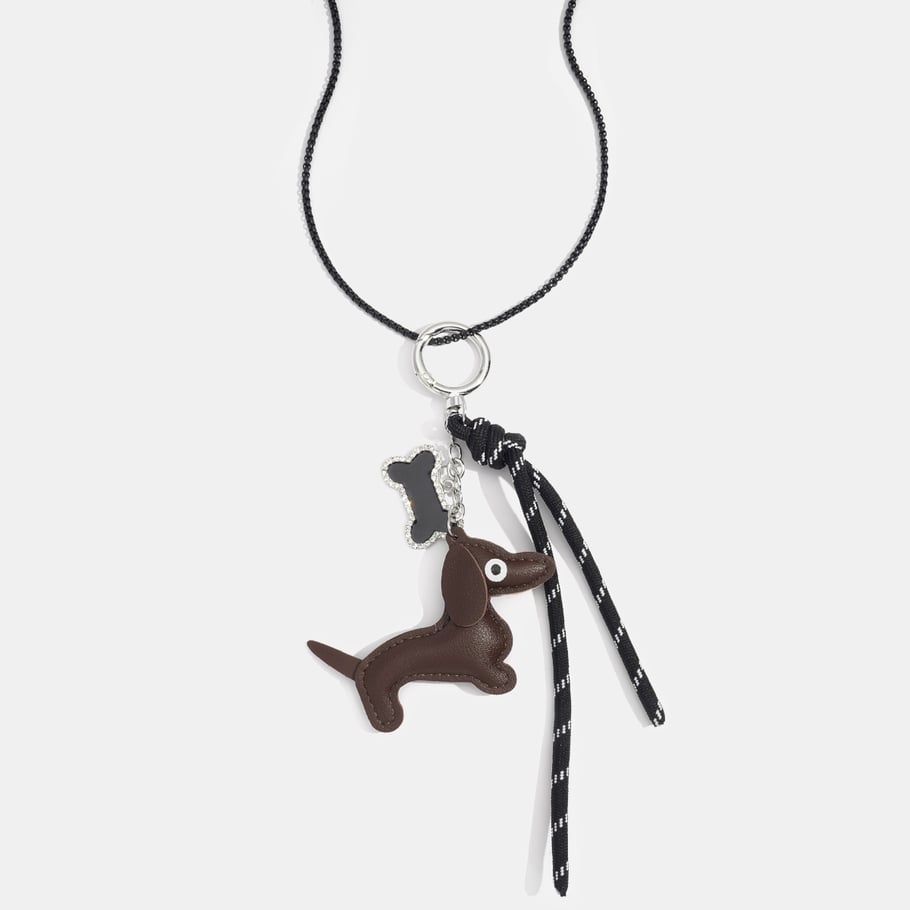 1 collar largo de cuerda con bonito animal 