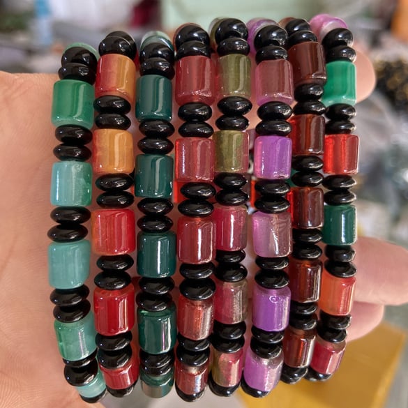 1 Stück Retro-Perlen-Armband aus Glasperlen 2