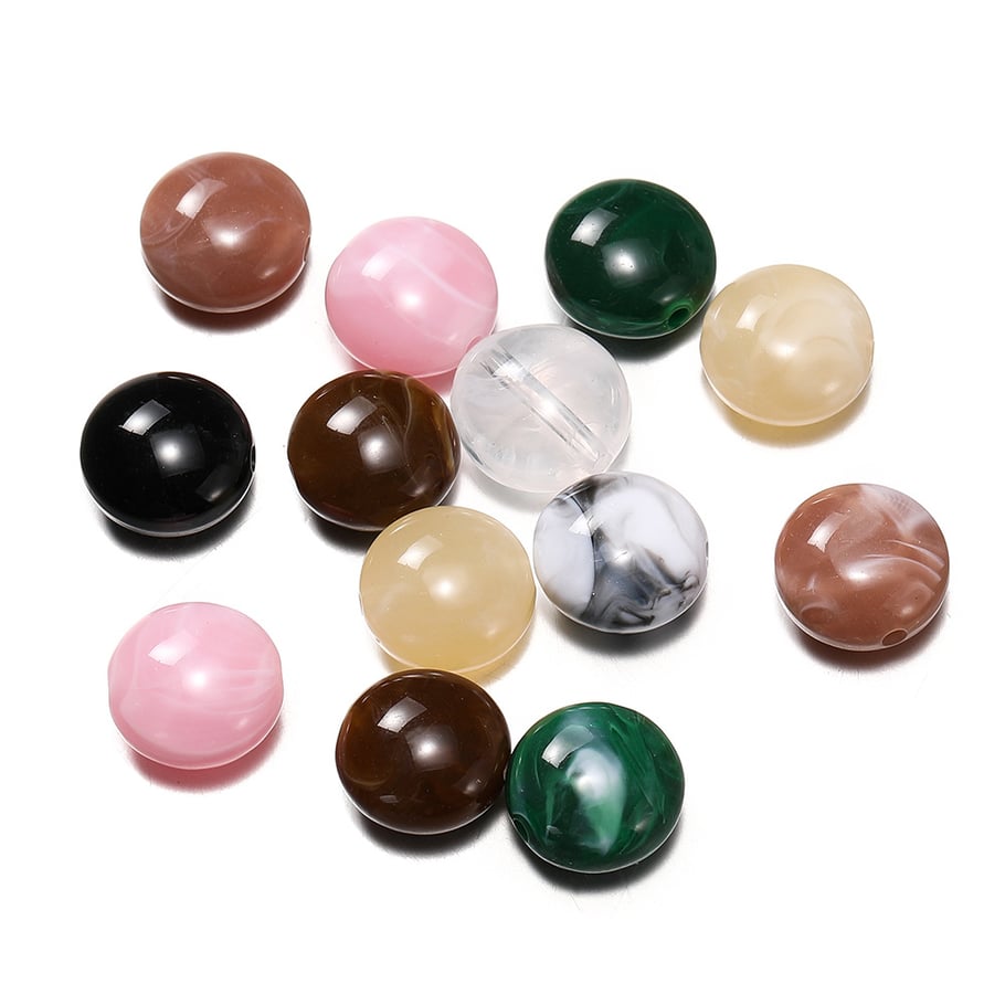 1 Bag of Circle Acrylic Jewelry Beads h5Picture2