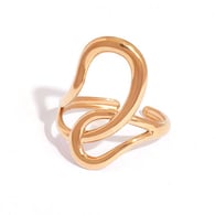 Gold color/One size/Ring style 3 Immagine3