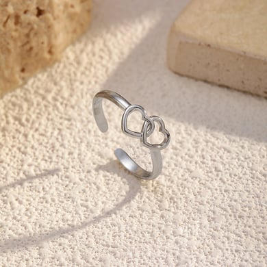 1 Piece Heart Stainless Steel Minimalist Ring h5 Picture3