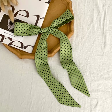 Bandana classique à pois en polyester pour femme, 1 pièce h5 