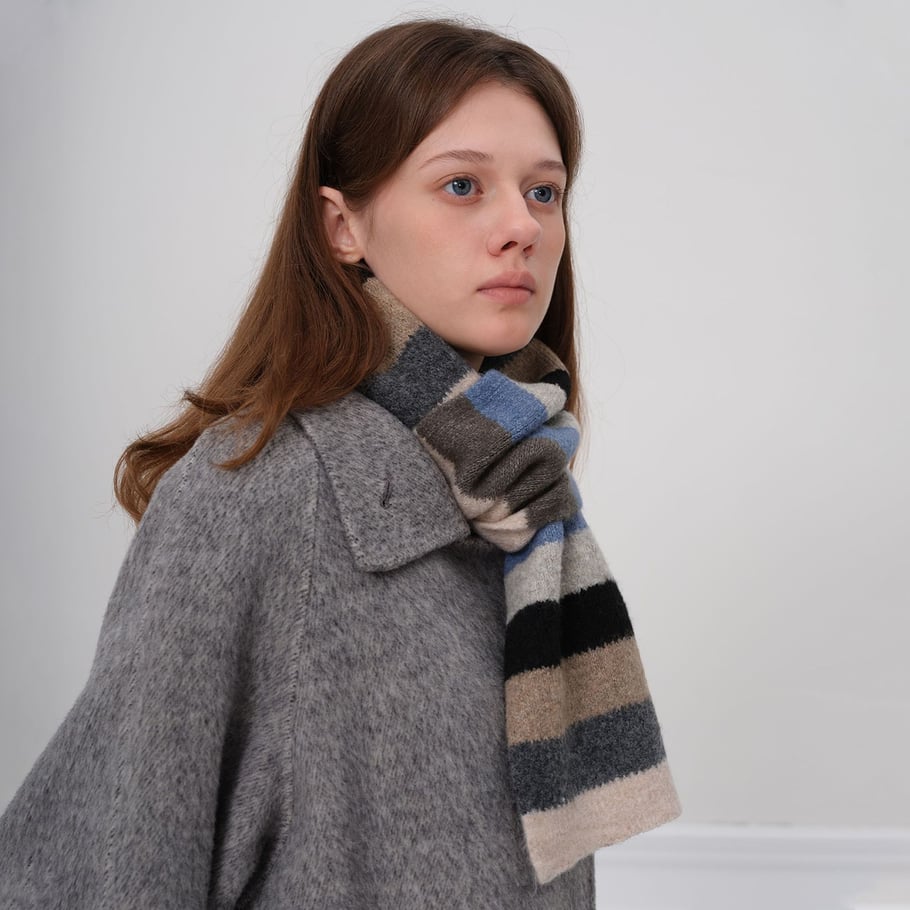 1 écharpe d'hiver en polyester pour femme Vogue Strip h5Image4