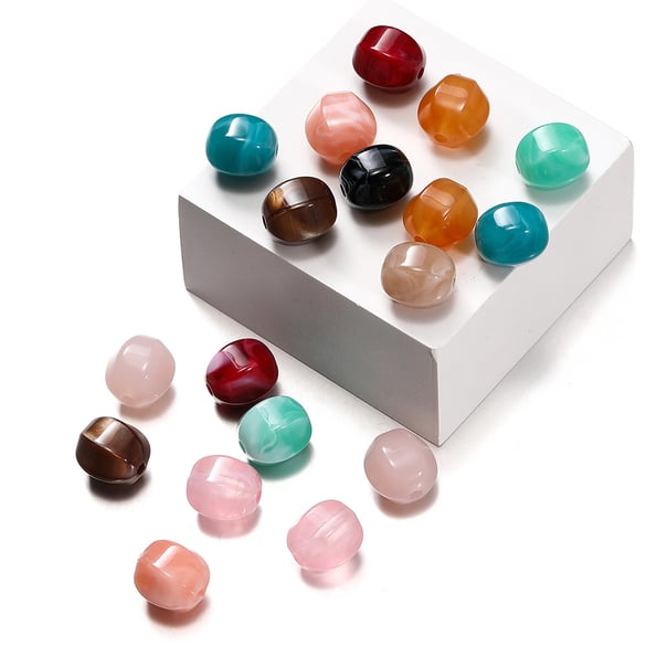 1 Bag of DIY Gradient Color Acrylic Jewelry Beads