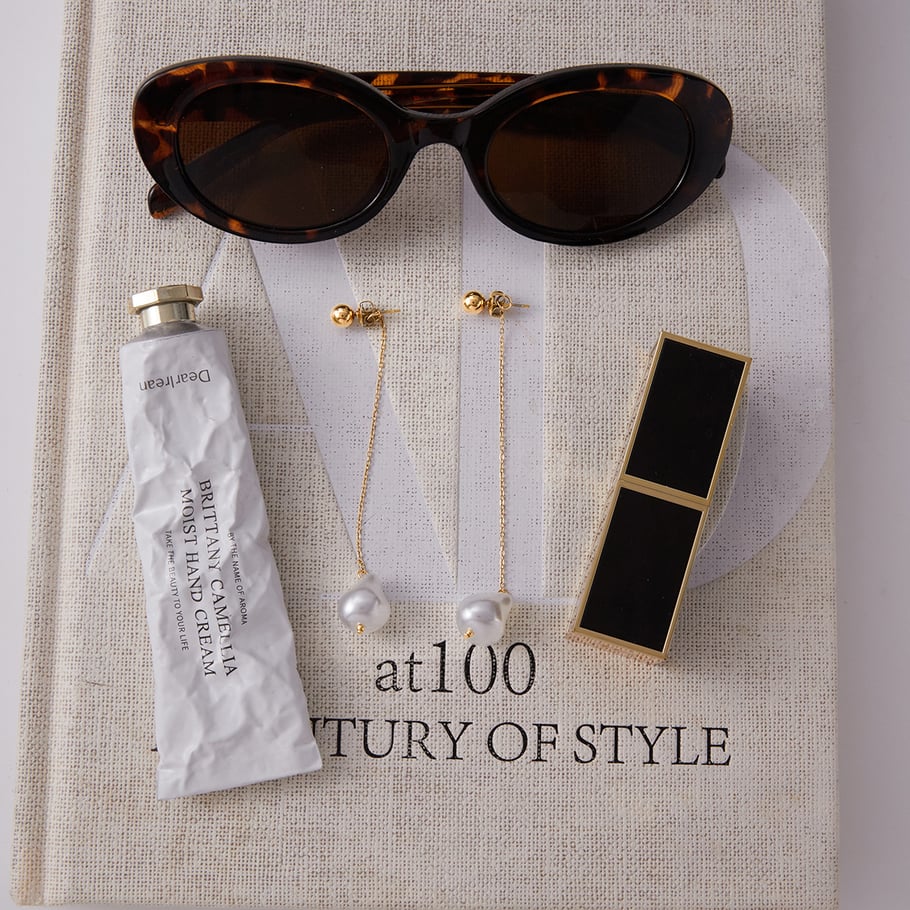 1 Pair Elegant Irregular Shape Stainless Steel Gold Color Women's Dangle Earrings h5Picture5