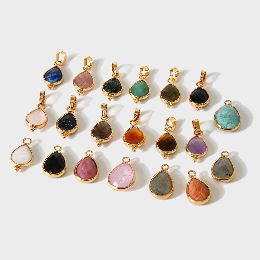 1 Piece Simple Daily Droplet Natural Stones Natural Stone Women's Pendants h5Picture4