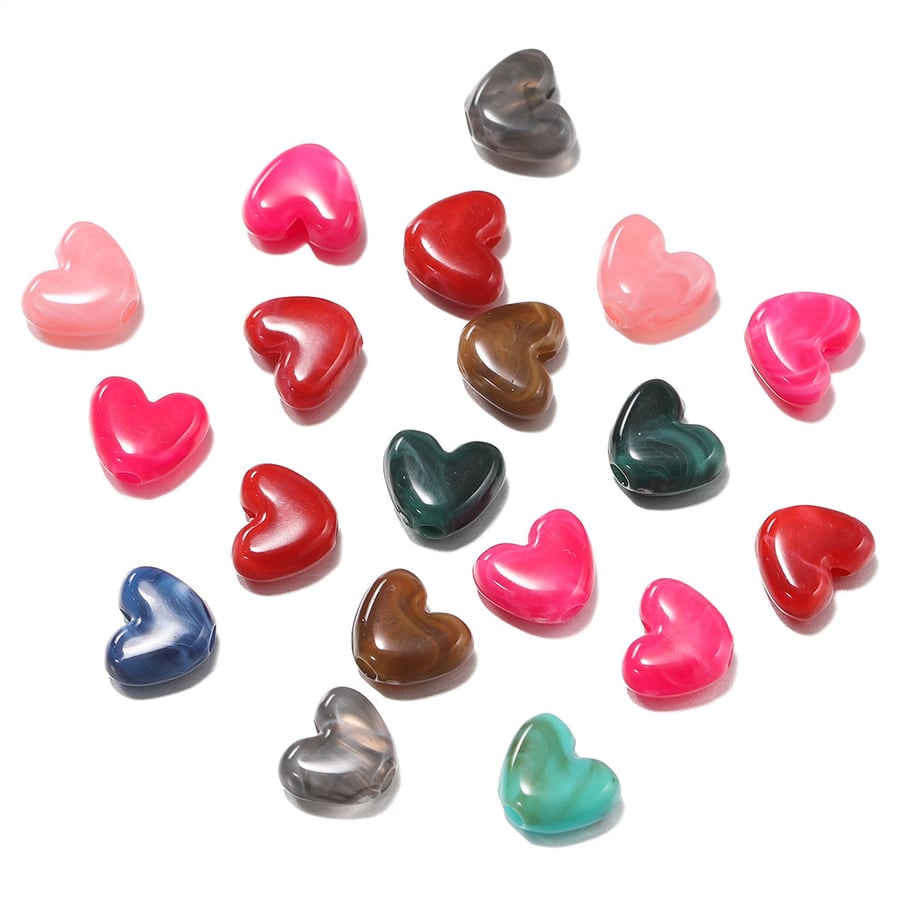 1 Bag of DIY Mini Heart Acrylic Jewelry Beads h5Picture3