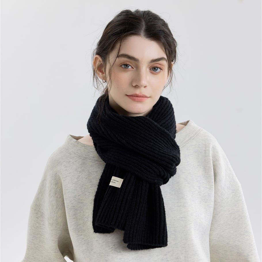 1 écharpe d&#39;hiver moderne en polyester pour femme 