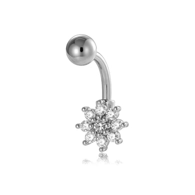 1 Stück Tägliches Dreieck Kupfer Gold Farbe Zirkon Bauchnabelpiercings h5 