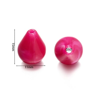 1 Paket Günlük Damla Akrilik Takı Boncuğu h5 Resim4