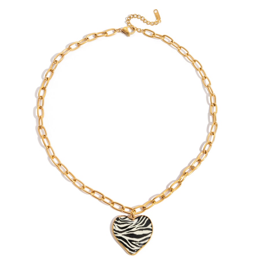 Sexy Zebra-stripe Stainless Steel Gold Color Women's Jewelry Sets 