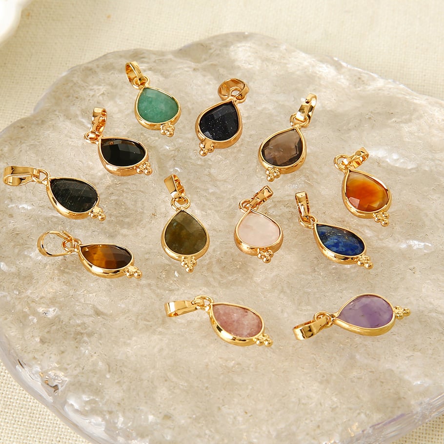 1 Piece Simple Daily Droplet Natural Stones Natural Stone Women's Pendants h5Picture2