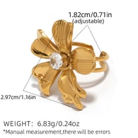 Goldfarbe/Einheitsgröße/Ringstil 1 Bild2