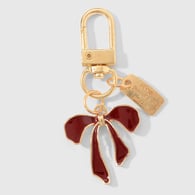 1 wine red bow keychain Picture3