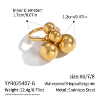 Gold color/Ring size 7 
