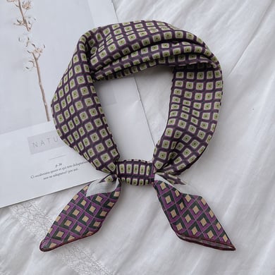 1 stuk retro geruite katoenen bandana h5 