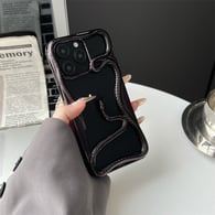 İçi boş yılan elektrokaplama siyah/iphone 16ProMax Resim7