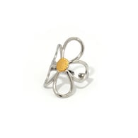 Gold and silver color/One size/Ring style 2 Resim2