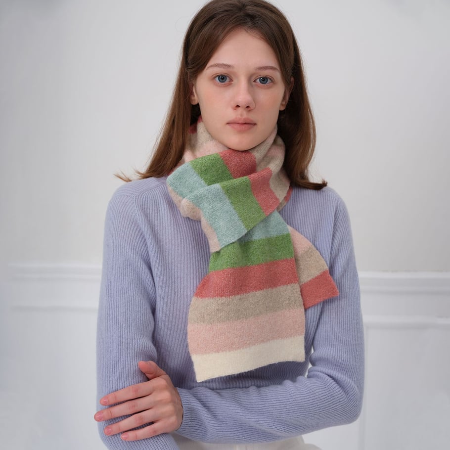 1 écharpe d'hiver en polyester pour femme Vogue Strip h5Image3