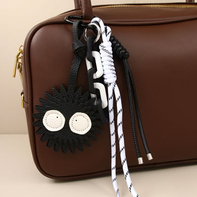1 pezzo di ciondoli per borsa da donna in PU, semplici e carini, a forma di cartone animato h5 Immagine3