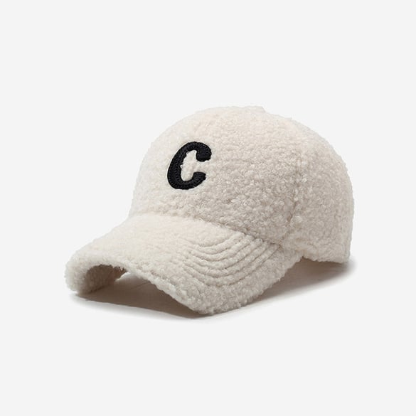1 Piece Casual Letter Plush Baseball Cap