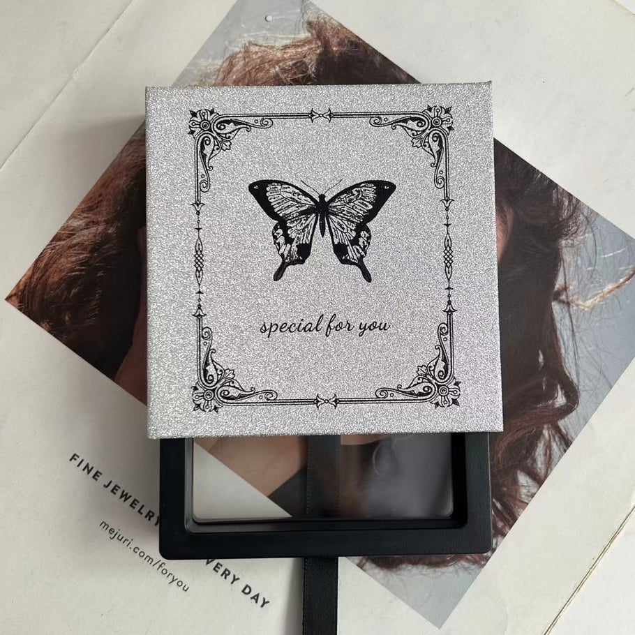 Butterfly Paper Jewelry Box Customized Logos Available