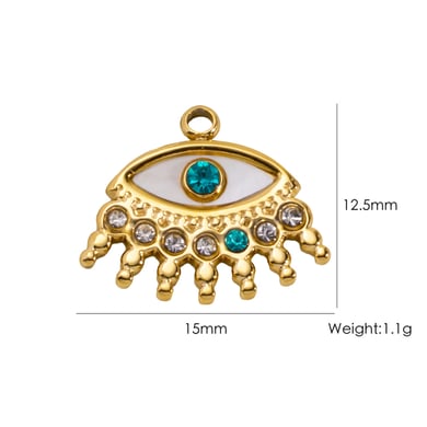 1 Piece 3D Strawberries Starfish  Stainless Steel   Gold Color  Women's Pendants h5 