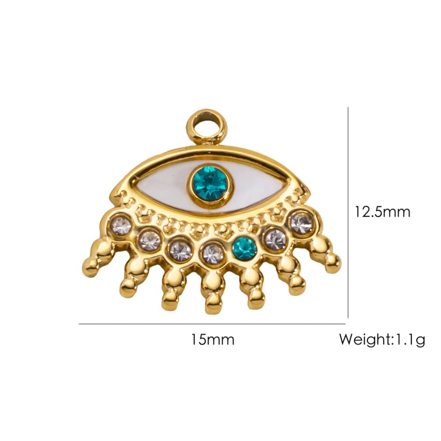1 Piece 3D Strawberries Starfish Stainless Steel Gold Color Women's Pendants
