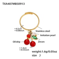 TXA407-Gold Ring-Size 8 Picture7