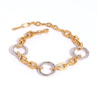Gold- und Silberfarbe/Einheitsgröße/Armbandstil 2 Bild2
