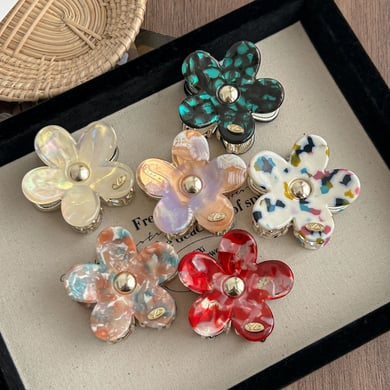 1 Piece MIni Sweet Gradient Color Acetate Women's Hair Claws h5 Picture2