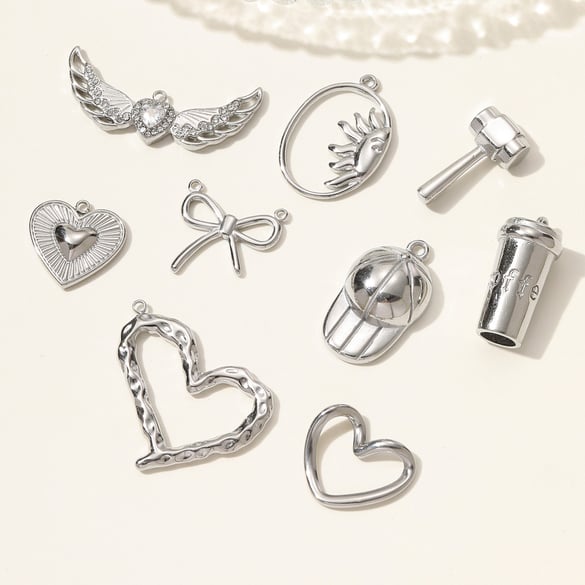 1 Piece Simple Heart Stainless Steel Women's Pendants
