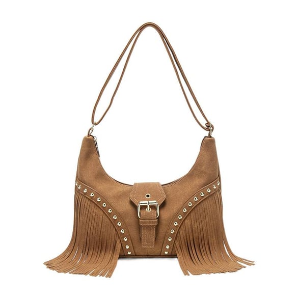 1 Piece Simple Series Retro Tassel  Women's Crossbody Bags