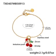 TXE407-Gold Bracelet 16+3cm Picture5