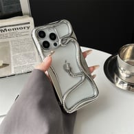 İçi boş yılan elektrokaplama gümüş/iphone 16Pro Resim13