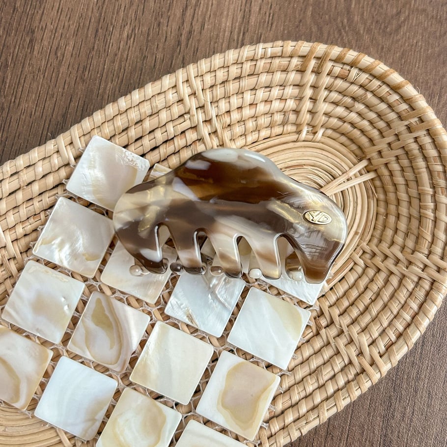 1 pezzo di fermagli per capelli da donna in acetato con sfumatura di colore semplice e casual 