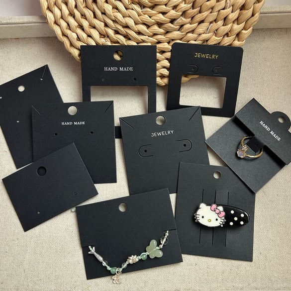 Jewelry Packaging Cards Customized Logo Available