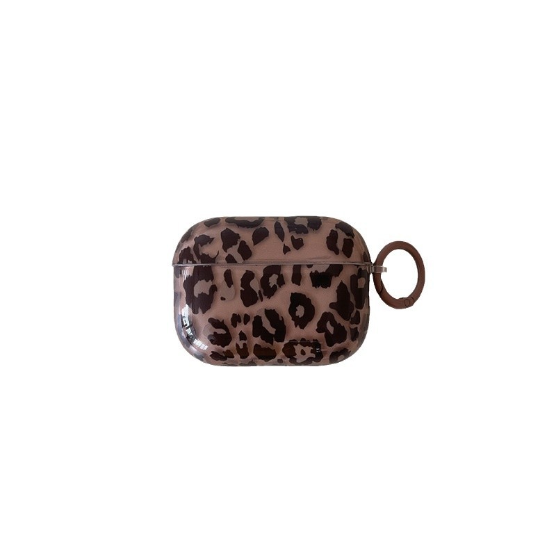 1 Piece Translucent Leopard Print Women's Earphone Case h5Picture3