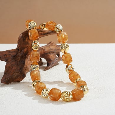 Collier de perles en acrylique dégradé de couleurs, 1 pièce h5 Image4