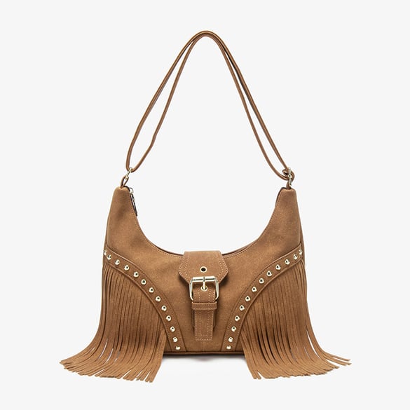 1 Piece Simple Series Retro Tassel  Women's Crossbody Bags 2