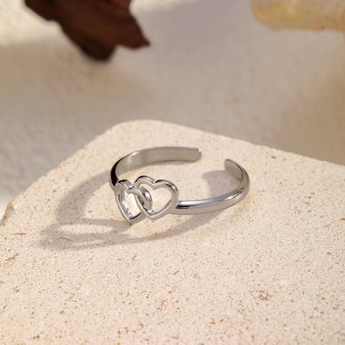 1 Piece Heart Stainless Steel Minimalist Ring h5 Picture2